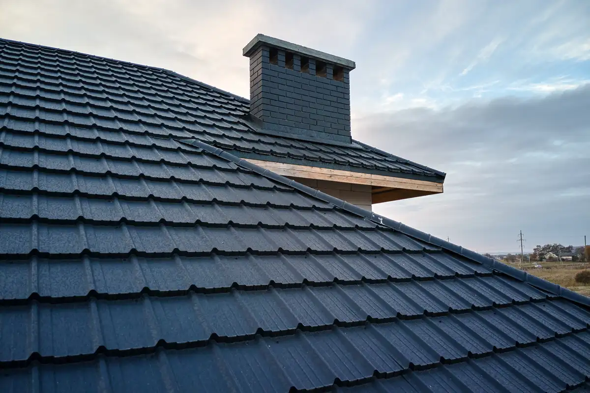 Metal Roofing Panels on a house